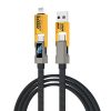 ANG CB06 3 in 1 USB A To Micro/ Type C/ Lightning Charging Data Cable – Black - Image 3