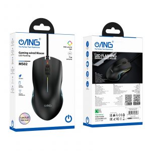 ANG MS02 Enjoy Gaming Luminous Wired Mouse – Black