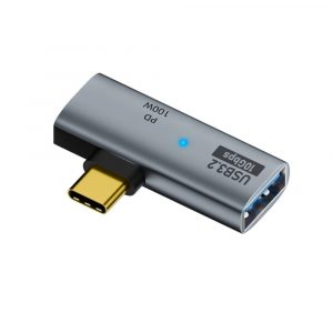 2in 1 Type C OTG Adapter 3.2 10Gbps Data 100W PD Fast Charging Splitter