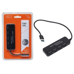 USB-C Card Reader Hub SD Micro SD Memory Adapter.