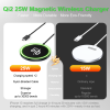 25W Magnetic Wireless Charger for iPhone 17 16 15 14 MagSafe Anti-Slip Stand - Image 3