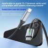 240W Nylon Braided Cable LED Charger Cable for USBC to USBCFast Charging for Samsung iPhone and Android Devices. - Image 3